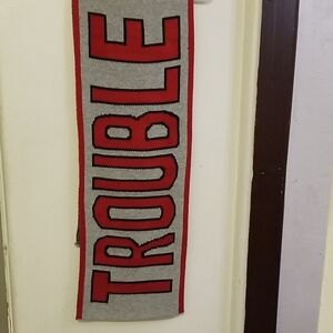 Aeropostale Gray and Red Scarf